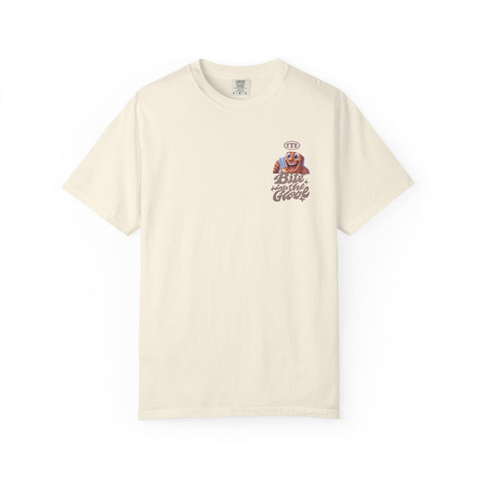 Bite Into the Globe Tee (Small Logo Edition)